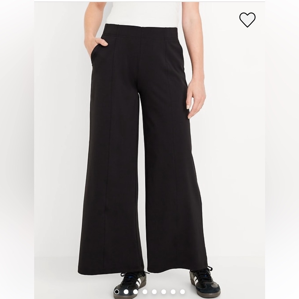Old Navy Powersoft Black Wide Leg Pants